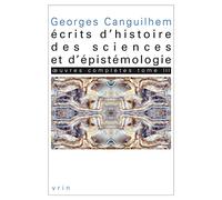 Oeuvres Complètes - Tome 3, Ecrits D'histoire Des Sciences Et D'épistémologie
