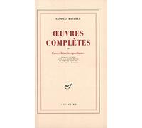 Œuvres complètes Georges Bataille (Auteur), Thadée Klossowski (Edité par)