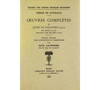 Oeuvres complètes, tome 5 : Livre des folastries