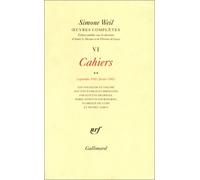 Oeuvres Complètes - Tome 6, Volume 2, Cahiers (Septembre 1941-Février 1942)