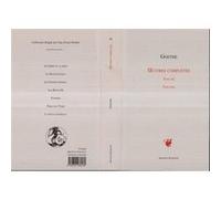 OEuvres complètes Tome III Johann Wolfgang Von Goethe (Auteur)