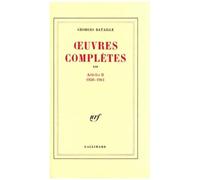 Georges Bataille – Œuvres complètes, tome 12 : Articles II (1950‑1961) – Éd. Francis Marmande