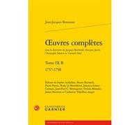 oeuvres complètes: 1757-1758 (Tome IX B)
