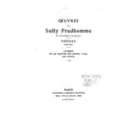 Oeuvres de Sully Prudhomme - Poésies