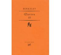 Oeuvres III : Alciphron ou le petit philosophe