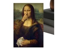 Oeuvres Murale À Thème Féminin, Affiche De Peinture à L'huile Avec Figure Féminine, Peintures Décoratives Pour Mur Design Rétro Humoristique Couvre-Nez, Pour Chambre À Coucher, Hôtel, Dortoir, Salle