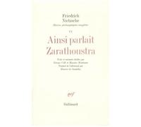 Oeuvres Philosophiques Complètes - Tome 6, Ainsi Parlait Zarathoustra