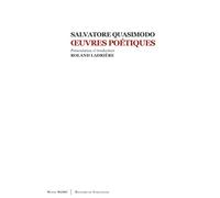 Oeuvres poétiques - Salvatore Quasimodo - De Corlevour - broché - Poésie