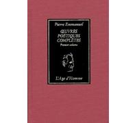 Oeuvres poétiques, tome 1