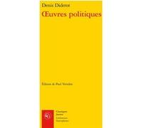 Oeuvres politiques Denis Diderot (Auteur), Paul Vernière (Editeur du volume)