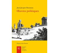Oeuvres politiques - Jean-Jacques Rousseau - Classiques Garnier - broché - Essai