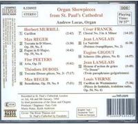 Oeuvres Pour Orgue De Murilli, Reger, Franck, Vierne, Peeters,