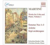 B. Martinu – Oeuvres pour violoncelle et piano Vol. 1 : Sonates N°1–3 – CD – NAXOS