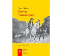 Oeuvres romanesques - Denis Diderot - Classiques Garnier - broché - Roman