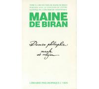 Oeuvres - Tome 10/1, Dernière Philosophie : Morale Et Religion