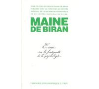 Essai sur les fondements de la psychologie (OEuvres, tome VII)