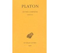 Oeuvres, tome 8, 1ère partie : Parménide