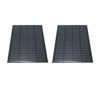 Oewwthy 2X Haute Qualite Systeme de Module de Panneau Solaire Polycristallin D' Stockee de 18V 2.5W Chargeur de Cellules Solaires 19,4 X 12 X 0,3 cm
