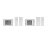 Oewwthy 2X Thermomètre à Transmission sans LCD Alarme Numérique Réfrigérateur Congélateur Capteur de Température Électronique Intérieur Extérieur