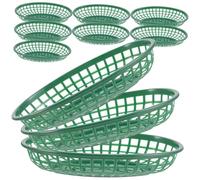 Oewwthy Bacs de Rangement en Plastique pour Aliments à Usage Alimentaire 10 Pièces, Contenants de Service pour Collations pour Fruits