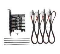 Oewwthy Carte D'Extension PCI à Économie D'Énergie pour Contrôleur de Disque Dur Double Canal avec Câble SATA pour Améliorer Les Performances du PC