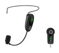 Oewwthy Casque Microphone sans UHF 2.4G avec Microphone Émetteur Portatif pour Enseignement, Discours, Amplificateur