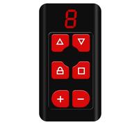 Oewwthy Télécommande de Porte de Garage Électrique, Porte à Enroulement, Porte de Portail, Copie Multi-Fréquence 8 Canaux Rouge.