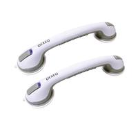 OEXEO Lot de 2 barres d'appui de 40,6 cm pour salle de bain - Poignées de douche - Barres d'appui pour baignoires et douches - Support de main courante de sécurité pour baignoire, handicapé, personnes