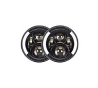 OEXRIG Ensemble de phare Pour Suzuki pour voiture samouraï 7 pouces phare Led salut/bas H4 Halo Angle yeux DRL 12V 24V Phares Avant(2PC 7inch)