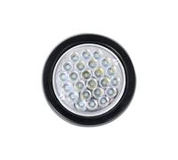 OEXRIG Feux arrière Assemblage Feu Arrière Rond Voiture 12V 24V 24 LED Marqueur Latéral D'arrêt De Frein Indicateur D'avertissement Virage Réflecteur Remorque Camion ATV Ensemble Feu Arrière Auto