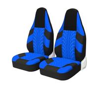 OEXRIG Housses de siège de Voiture Housses De Siège Auto pour Ford 2 Pièces Style Pneu Baquet Housse de siège(Blue 2 PCS)