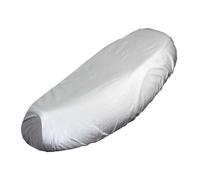 OEXRIGRU Housse de siège Moto Housse de siège Pluie pour Moto, Universelle, Flexible, étanche, Coussin en Tissu Oxford Noir(Silver-XL)