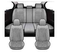 OEXRIGRU Housses Siège Voiture pour Fiat pour Grande pour Punto pour Palio pour Bravo pour W nd pour Sienne pour Freemont Housses Siège Voiture en Lin(Full Set-Grey)