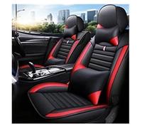 OEXRIGRU Housses Siège Voiture pour Focus MK2 pour Edge pour Explorer pour Ecosport pour Escape pour Everest pour Fiesta Housse Siège À Couverture Complète(Black Red 5 Seat-B)