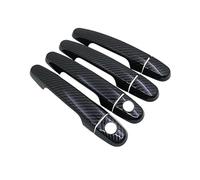 OEXRIGRU Poignée Extérieure Pour Peugeot Pour 108 2014~2022 Couvercle De Poignées Porte Voiture En Fiber Carbone Ou Chromé Poignée De Porte(Carbon fiber Handle 2 Keyhole)