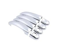 OEXRIGRU Poignée Extérieure Pour VW Pour Caddy 2K 2005~2021 Protecteur De Poignée Porte Extérieure Voiture Autocollant Antirouille Poignée De Porte(Chrome 2 Keyhole 4 Door)