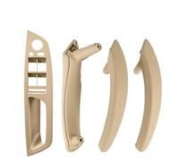 OEXRIGRU Poignées Porte Intérieures Voiture Pour BMW E70 E71 X5 X6 2007-2013 LHD Voiture Porte Intérieure Tirer Poignée Support Revêtement D'habillage(LHD-Beie-Hige)