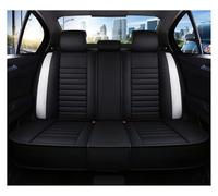 OEXRIGRU pour Hyundai pour Tucson pour Kona pour Ioniq 5 I30 Ix35 I20 I40 Housse De Siège Auto Universelle en Cuir Noir Bleu Rouge Et Blanc House Siège Voiture(Rear Serats-White)
