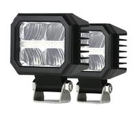 OEXRIGRU Principal Phare Barre Lumineuse De Travail À LED De 4 Pouces Projecteurs Haute Puissance Tout-terrain Moto Conduite Tout-terrain Pour 4x4 Et VTT Phares Voiture(2*square)