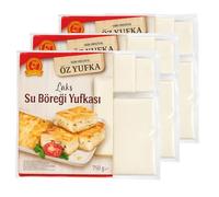 Öz Lüks Feuilles à pâte Filo - Spécial pour Börek à l’Eau, Texture Fine et Souple | Tradition Méditerranéenne - 750 g, 2 Paquets, 4 Paquets