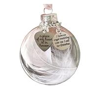 of Heart Ornament 1PC Shape Heave Piece Christmas is Heart My in Ornements A Memorial Home Decor wojonifuiliy01-Halloween (B, One Size)
