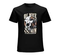 of Mice and Men Band Tour Graphic Men's T-Shirt Unisex Black Men Tees S