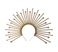 Of Notre Dames Serre-tête avec boucle de tête Couronne drôle exagérée Novel Couronne Halloween Sorcière Bandeau à cinq branches Rond Couvre-chef pour femme