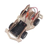 of Science Physics Experiment Assembly Modèle de Voiture de Course électrique en Bois pour, Apprentissage Pratique éducatif, Ensemble d ' Assemblage de Voiture de Course électrique