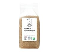 OFAL - Riz Thaï Demi Complet, Texture Tendre, Saveur Authentique pour Repas Sains, 500g - Lot De 3