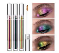 Ofanyia 3 Colors Ombre à paupières pailletée, ombre à paupières liquide caméléon, changement de couleur intense, longue durée et sans plis Ombre à paupières pailletée multichrome Set