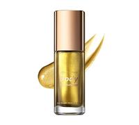 Ofanyia Face Body Luminizer, Waterproof Long-lasting Smooth Shimmer Face Body Glow Illuminator, Bronzer Smooth Shine Liquid Foundation, Waterproof Moisturizing Body Highlighter (05# GOLD)
