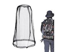 Ofcwoa Chapeau de protection contre les mouches, filet anti-mouches, chapeau de protection pour l'extérieur, chapeau de protection en maille respirante pour le camping, les voyages, l'extérieur