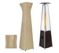 Ofcwoa Housse de protection pour appareil de chauffage pyramide, imperméable et résistante aux UV, avec fermeture éclair, pour chauffage de terrasse debout en plein air, pour pelouse, terrasse, jardin