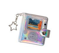 Ofcwoa Porte-clés album - Pendentif portable double face rétro mignon | Album photo | Pour, famille, Nouvel An, Noël, vacances, fête, naissance, maison, voiture, grands-parents